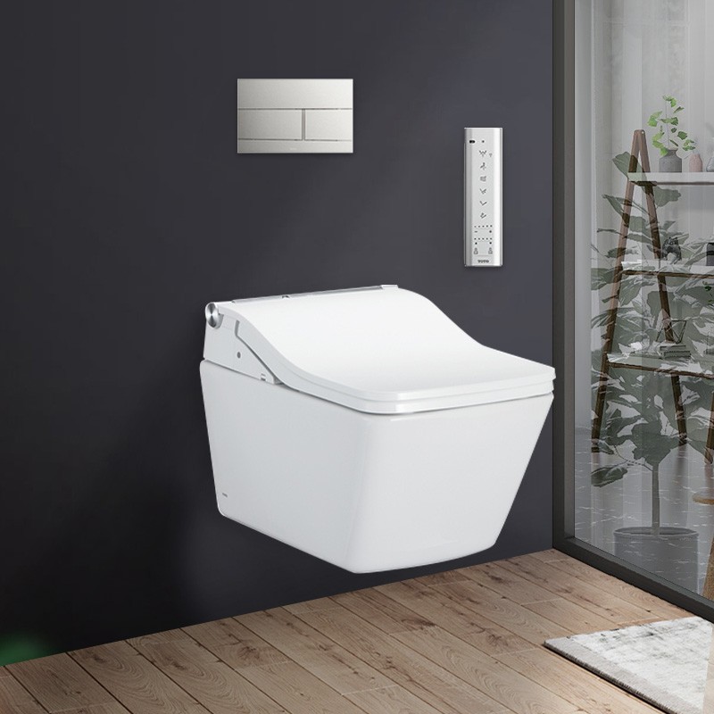 TOTO Wall Hung Square Pan & SW Washlet Auto Flush